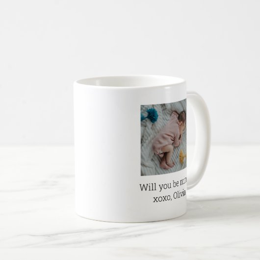 Jede Prinzessin braucht einen Pate mit Foto Kaffeetasse (VorderseiteRechts)