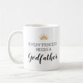 Jede Prinzessin braucht einen Pate mit Foto Kaffeetasse (Links)