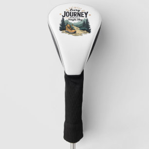 Jede Reise beginnt mit einer Single-Treppe wandern Golf Headcover
