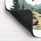 Jede Reise beginnt mit einer Single-Treppe wandern Mousepad (Ecke)