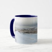 Jede Reise beginnt .............. Tasse (Vorderseite Links)