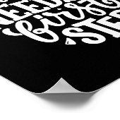 Jede Reise braucht einen ersten Schritt Inspiratio Poster (Ecke)