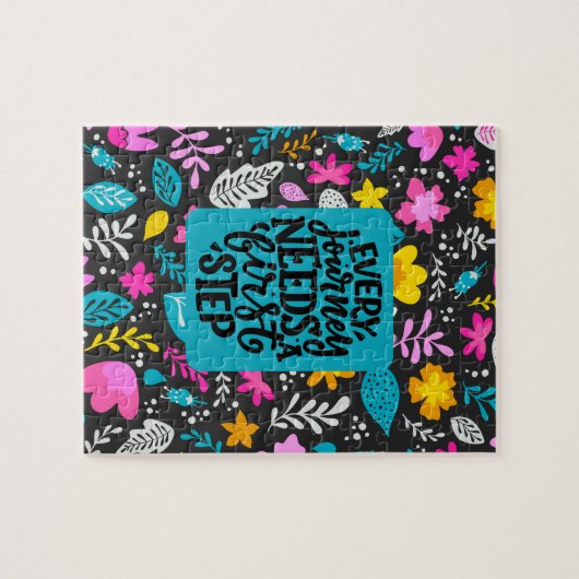 Jede Reise braucht einen ersten Schritt Puzzle (Horizontal)