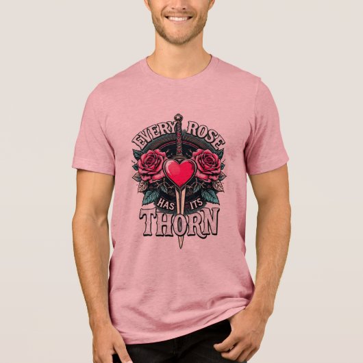 Jede Rose hat ihren Dreck Tri-Blend Shirt (Vorderseite)