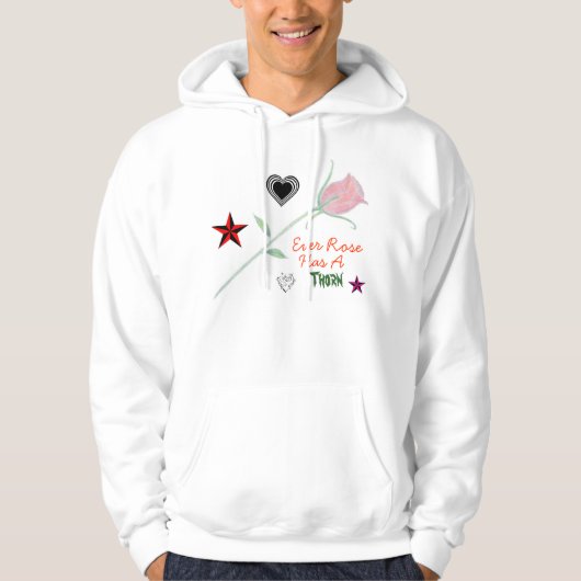 Jede Rose… (Strickjacke) Hoodie (Vorderseite)