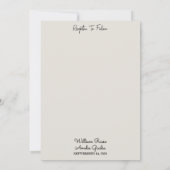 Jede rustikale Fiesta Rose Spanische Hochzeit Einladung (Rückseite)