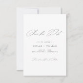 Jede Save the Date Minimalistische Ereignisskriptk (Vorderseite)