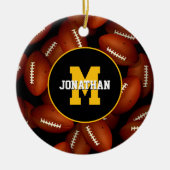 jede Schule Fam-Team färbt benutzerdefinierten Fuß Keramik Ornament (Vorne)