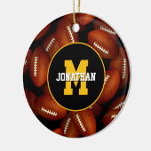 jede Schule Fam-Team färbt benutzerdefinierten Fuß Keramik Ornament (Links)