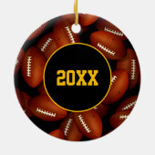 jede Schule Fam-Team färbt benutzerdefinierten Fuß Keramik Ornament (Hinten)