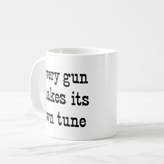 jede Schusswaffe Kaffeetasse (Vorderseite Links)