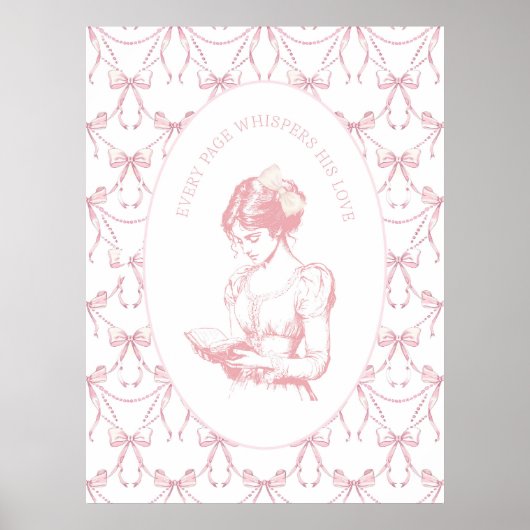 Jede Seite flüstert seine Liebe Mauer Art Poster (Vorne)