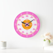 Jede Sekunde zählt - Pink & White Learning Uhr (Zuhause)