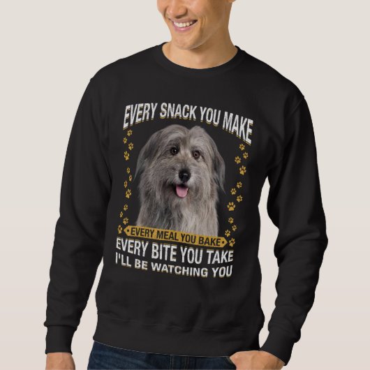 Jede Snack, die Sie machen Pyrenäen Hirten Hund Ma Sweatshirt (Vorderseite)