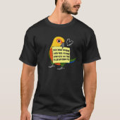 Jede Snack-Mahlzeit oder Biss I Jenday Conure Parr T-Shirt (Vorderseite)