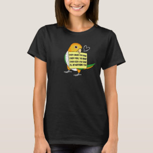 Jede Snack Mahlzeit oder Biss I Weiße Bauch Caique T-Shirt