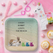 Jede sonnige Liebe Der tropische Strand Pappteller (Party)