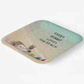 Jede sonnige Liebe Der tropische Strand Pappteller (Gewinkelt)