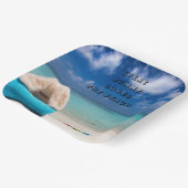 Jede sonnige Liebe Der tropische Strand Pappteller (Gewinkelt)