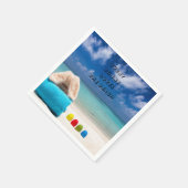 Jede sonnige Liebe Der tropische Strand Serviette (Ecke)