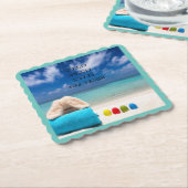 Jede sonnige Liebe Der tropische Strand Untersetzer (angewinkelt)