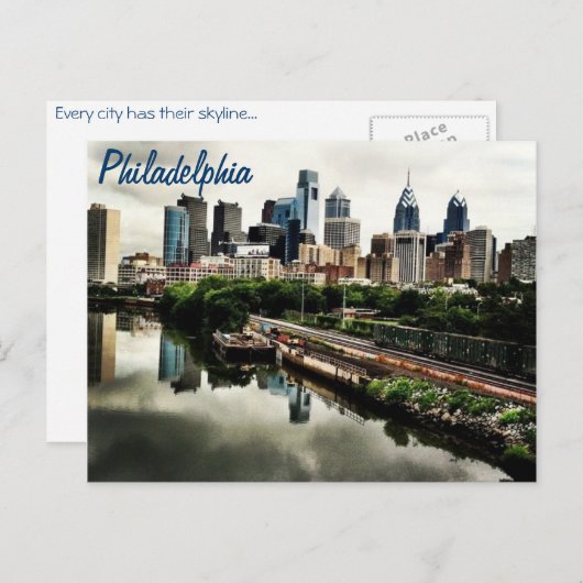 Jede Stadt überquert... Philadelphia Postkarte (Vorne/Hinten)