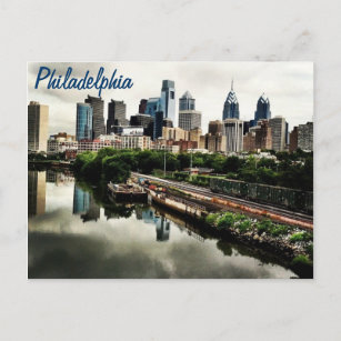Jede Stadt überquert... Philadelphia Postkarte
