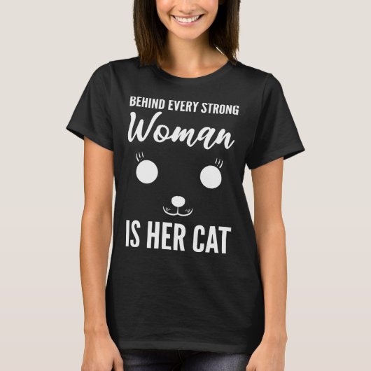 Jede starke Katzenmutter T-Shirt (Vorderseite)