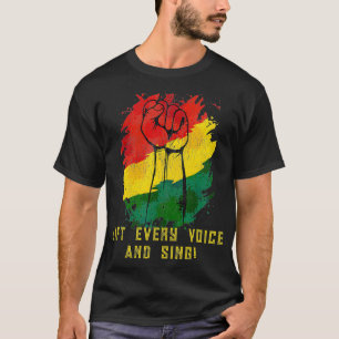 Jede Stimme und Sing Bewegung hochheben T-Shirt