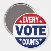 Jede Stimme zählt Magnet (Vorderseite/Rückseite)