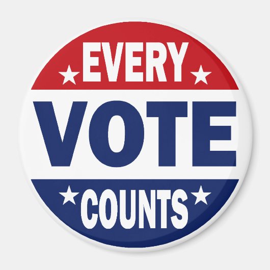 Jede Stimme zählt Magnet (Vorne)