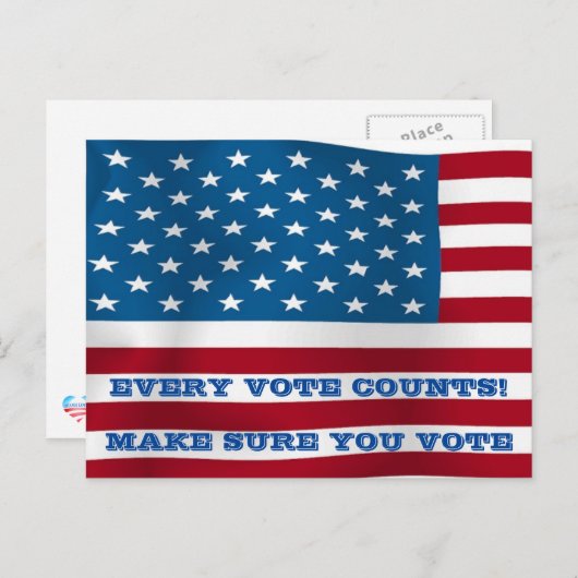 Jede Stimme zählt - Postkarte (Vorne/Hinten)