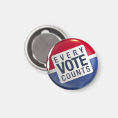 Jede Stimme zählt Wahlmagazin Magnet (Vorderseite/Rückseite)