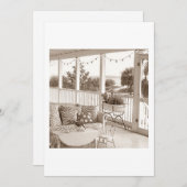 JEDE STRANDHAUS-PARTY EINLADUNG (Vorne/Hinten)