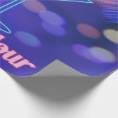 Jede Stunde ist ein Happy Hour Neon Sign Cocktail Geschenkpapier (Ecke)