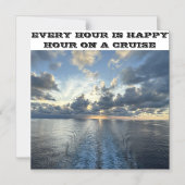 JEDE STUNDE IST GLÜCKLICH STUNDE CRUISE TÜR MAGNET (Vorderseite)