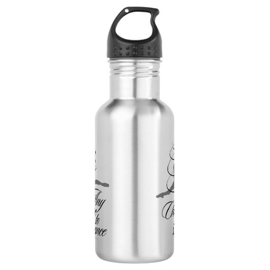 Jede Tanzmöglichkeit Edelstahlflasche (Vorderseite)