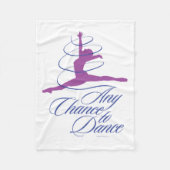 Jede Tanzmöglichkeit Fleecedecke (Vorderseite)