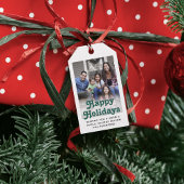 Jede Text Retro Typografie & Foto Festivals Grün Geschenkanhänger