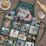 Jede Textfamilie Foto Collage Grid Oma Green Schürze<br><div class="desc">Feiern Sie die schlichten Freuden von Familie und Enkelkindern mit einem eleganten Foto, das die grün-weiße Schürze in sich trägt. Bilder und Text sind einfach zu verändern. Zitat, dass "Meine Lieblings-Leute nennen mich Oma" kann für Nana, Grammy, Granny, Gigi, Mommy, Mama, Tante, etc. personalisiert sein (IMAGE PLACEMENT TIP: Eine einfache...</div>
