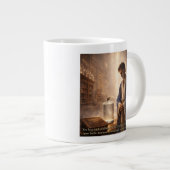 Jede Träne wird erinnert Jumbo-Tasse (Vorderseite Rechts)