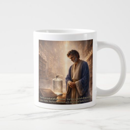 Jede Träne wird erinnert Jumbo-Tasse (Rechts)
