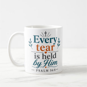 Jede Träne wird von Ihm gehalten Christlicher Tros Kaffeetasse