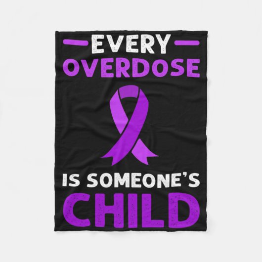 Jede Überdosierung ist das Kind eines Menschen. Üb Fleecedecke (Vorderseite)