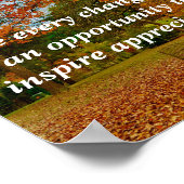 Jede Veränderung als eine Möglichkeit zu sehen, in Poster (Ecke)