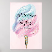 JEDE VERANSTALTUNG - Cotton Candy Welcome Sign Pos Poster (Vorne)