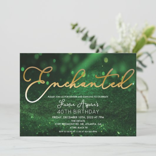 JEDE VERANSTALTUNG - Einladung des verzauberten Wa (Stehend Vorderseite)