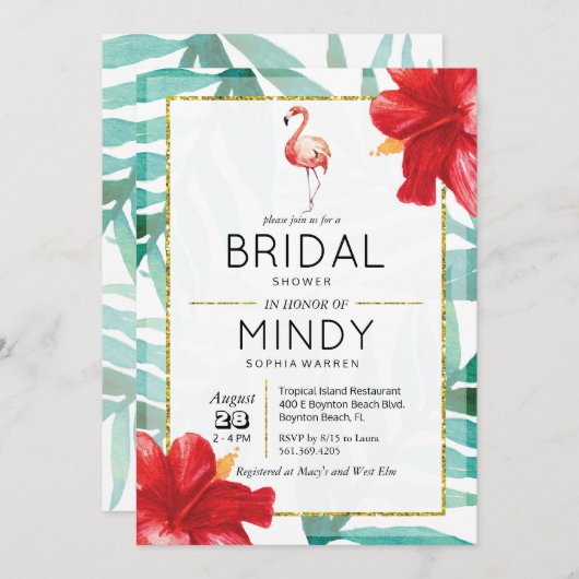 JEDE VERANSTALTUNG - Einladung von Tropical Flamin (Vorne/Hinten)