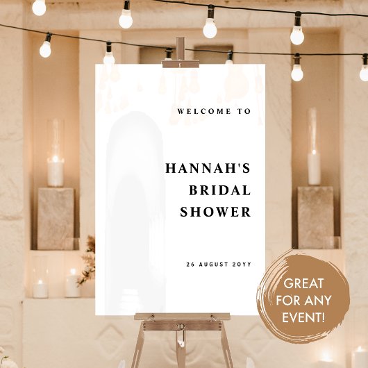 Jede Veranstaltung, elegant und modern willkommen Acrylschild