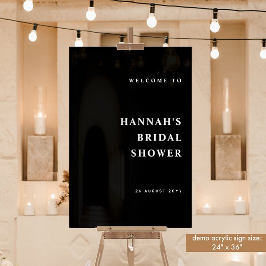 Jede Veranstaltung, elegant und modern Willkommen Acrylschild